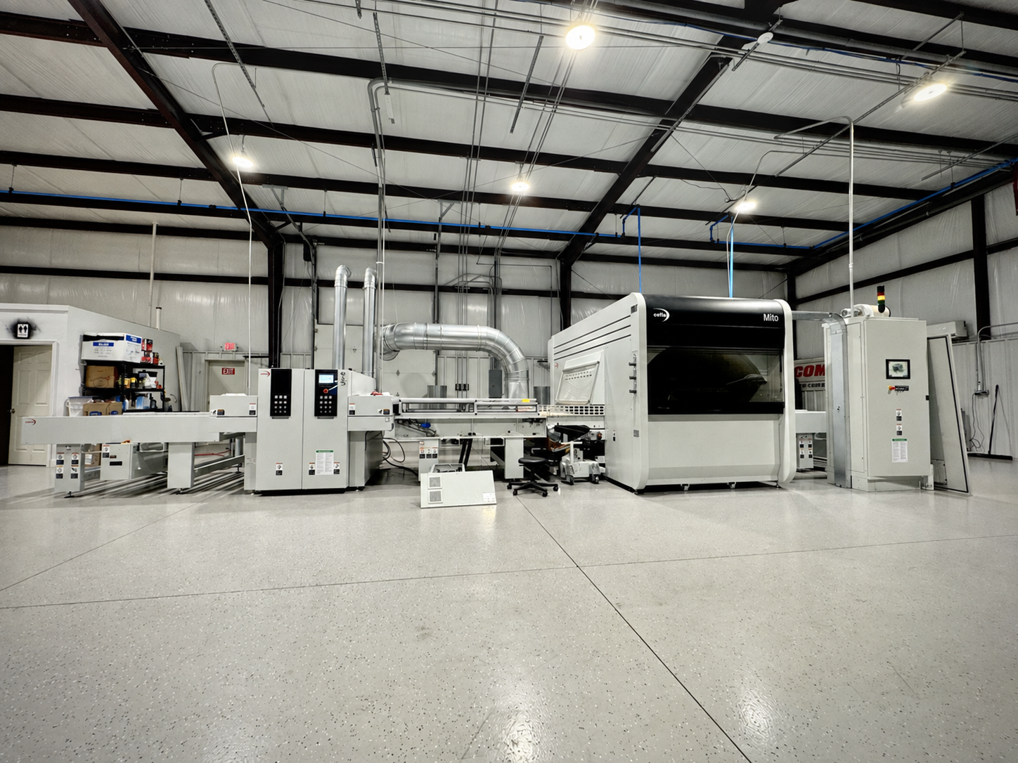 Carolina Finishing’s Cefla flatline coating machine and UV cure oven